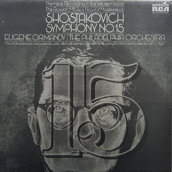 Shostakovich* - Eugene Ormandy / The Philadelphia Orchestra : Symphony No. 15 (LP, Quad)