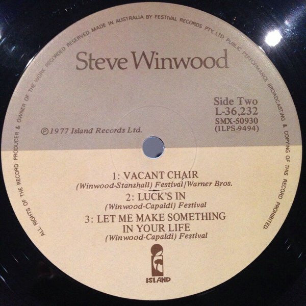 Steve Winwood : Steve Winwood (LP, Album)
