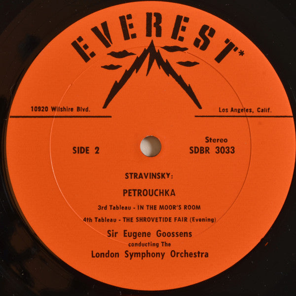 Igor Stravinsky - Sir Eugene Goossens, London Symphony Orchestra : Petrouchka (Original Version) (LP, RP, Ora)