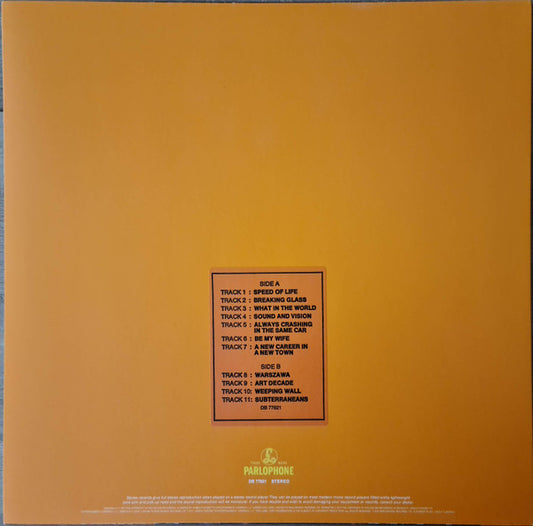 David Bowie : Low (LP, Album, RE, RM, RP)