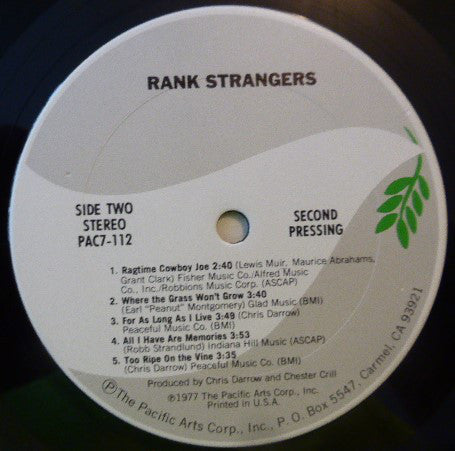 Rank Strangers (2) : Rank Strangers (LP, Album, RP)
