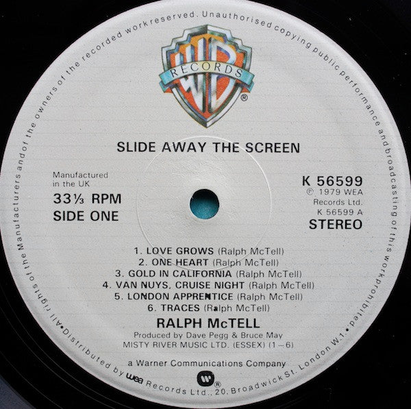 Ralph McTell : Slide Away The Screen (LP, Album)