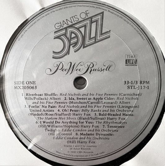 Pee Wee Russell : Giants Of Jazz: Pee Wee Russell (3xLP, Comp + Box)