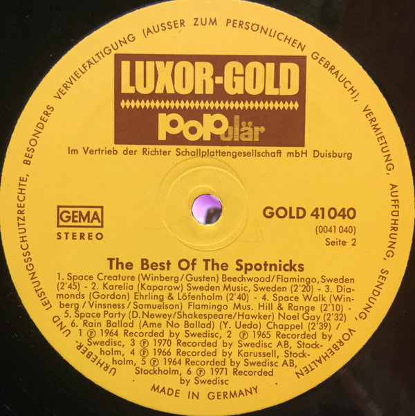 The Spotnicks : The Best Of The Spotnicks (LP, Comp)