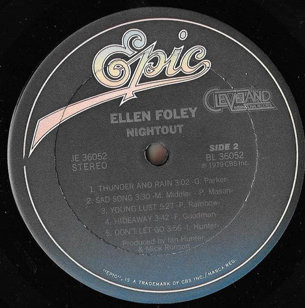 Ellen Foley : Nightout (LP, Album, Ter)