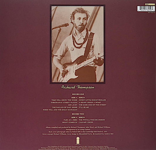 Richard Thompson : (Guitar, Vocal) A Collection Of Unreleased And Rare Material 1967-1976 (2xLP, Comp, RE, RM, 180)