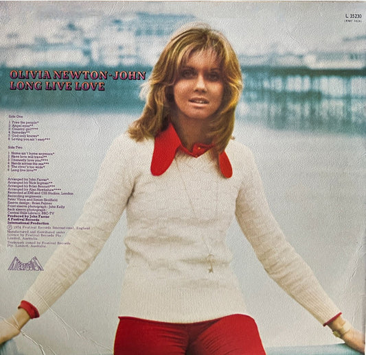Olivia Newton-John : Long Live Love (LP, Album, RE, Red)