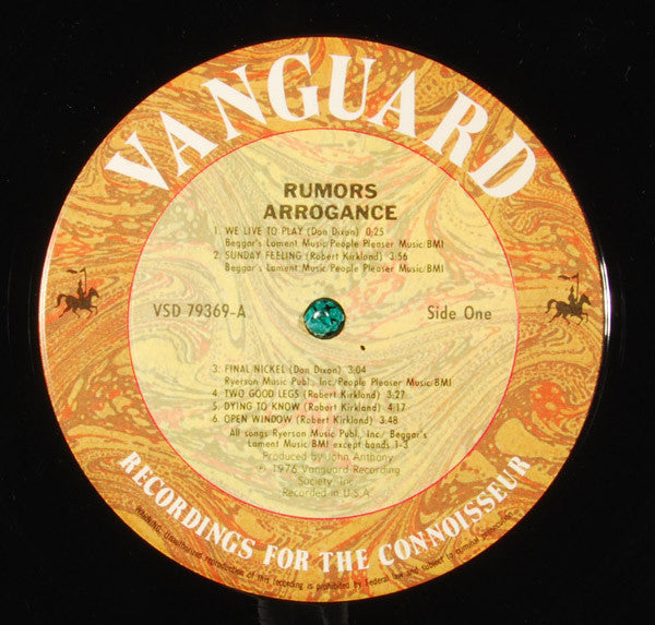 Arrogance (5) : Rumors (LP, Album)