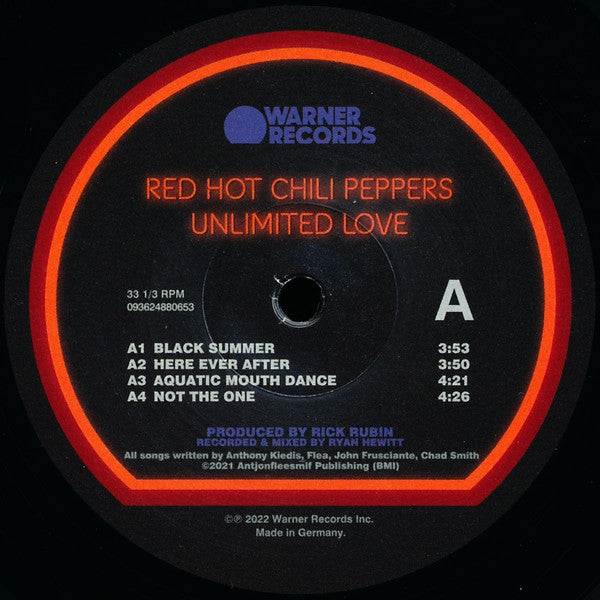 Red Hot Chili Peppers : Unlimited Love (2xLP, Album, Opt)