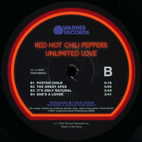 Red Hot Chili Peppers : Unlimited Love (2xLP, Album, Opt)