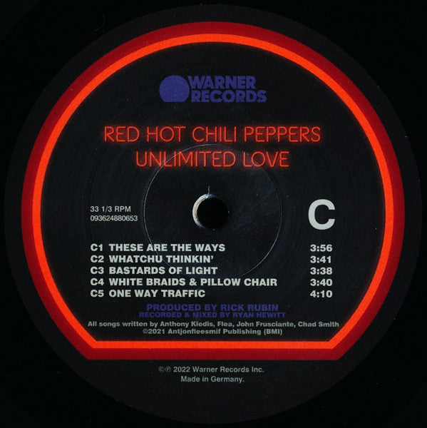 Red Hot Chili Peppers : Unlimited Love (2xLP, Album, Opt)