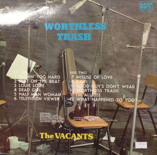 The Vacants : Worthless Trash (LP, Album)