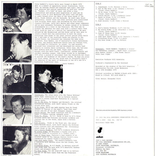 Steve Waddell's Creole Bells : Ace In The Hole (LP, Album)