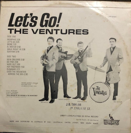 The Ventures : Let's Go! (LP, Album, Mono)