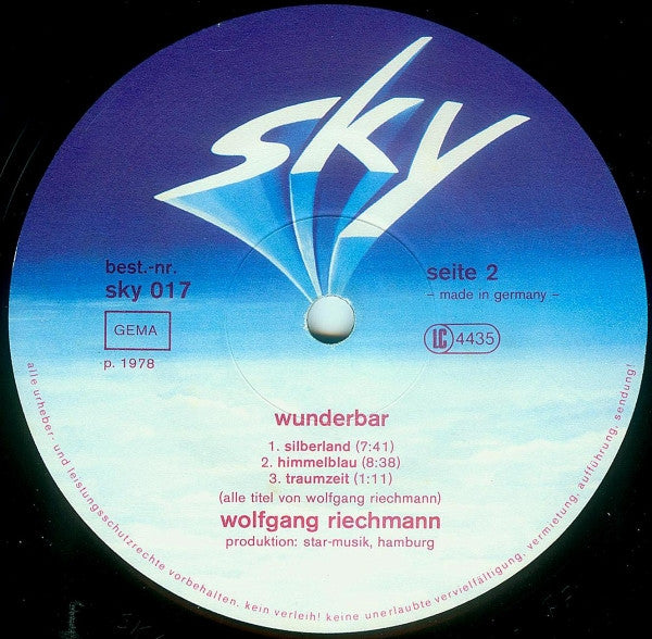Wolfgang Riechmann : Wunderbar (LP, Album)