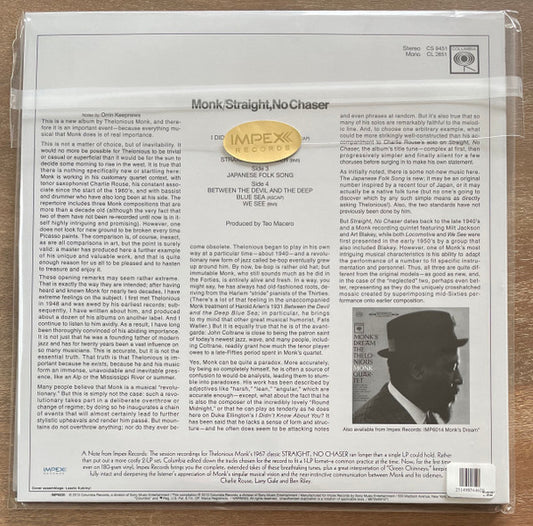 Thelonious Monk : Straight, No Chaser (2xLP, Album, Ltd, RE)