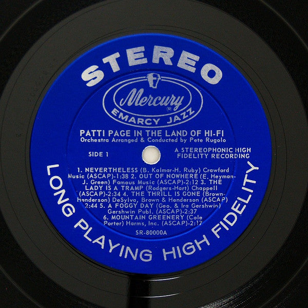 Patti Page With Pete Rugolo Orchestra : In The Land Of Hi-Fi (LP, Album)