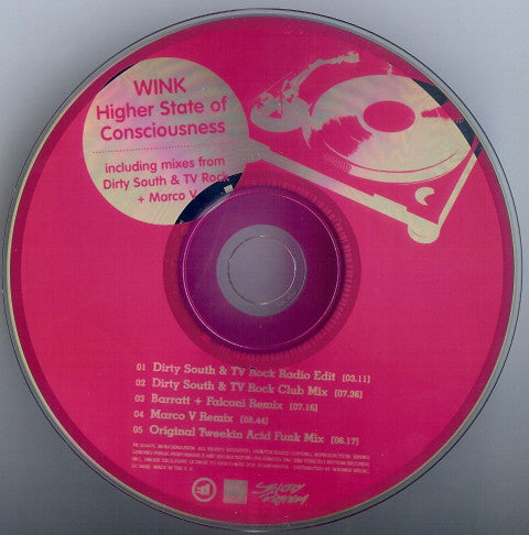 Josh Wink : Higher State Of Consciousness (CD, Single)