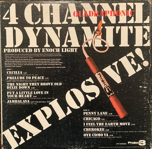Enoch Light : 4 Channel Dynamite Quadraphonic (LP, Album, Quad)