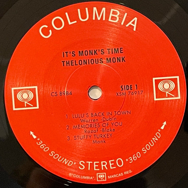 Thelonious Monk : It's Monk's Time (LP, Album, RE, RM, RP)