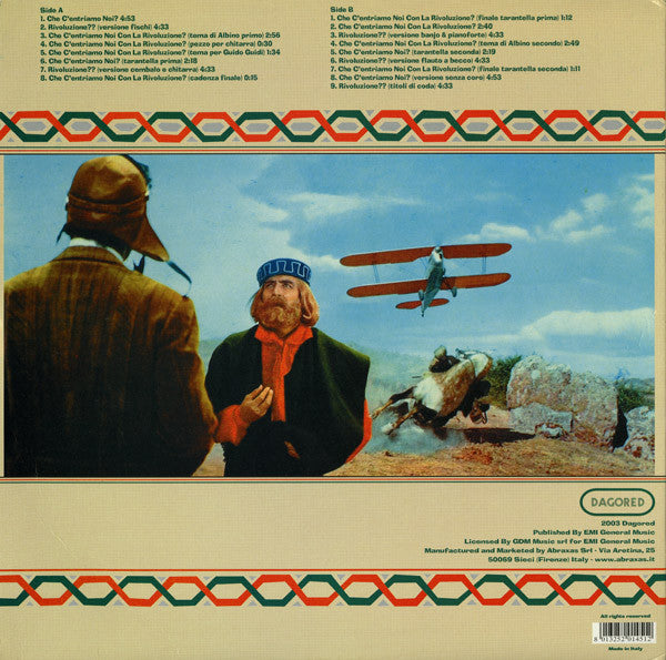 Ennio Morricone : Che C'entriamo Noi Con La Rivoluzione? (Original Motion Picture Soundtrack) (LP, Album, 180)