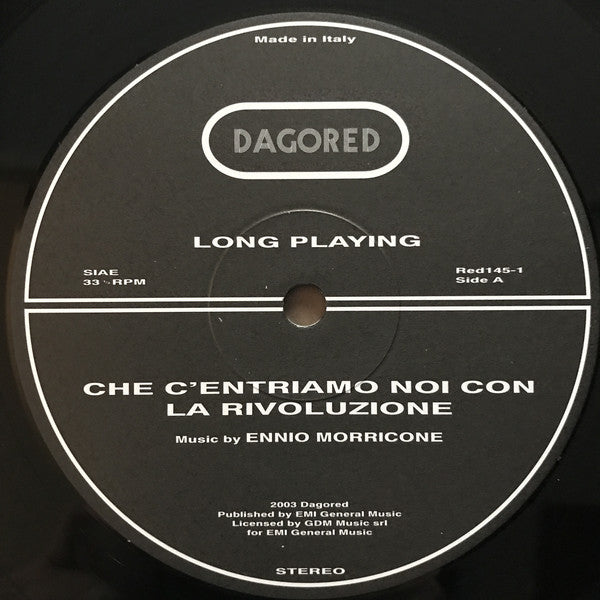 Ennio Morricone : Che C'entriamo Noi Con La Rivoluzione? (Original Motion Picture Soundtrack) (LP, Album, 180)