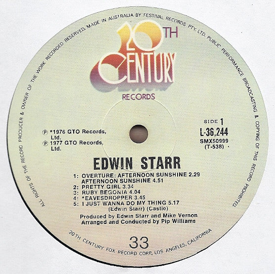 Edwin Starr : Edwin Starr (LP, Album)