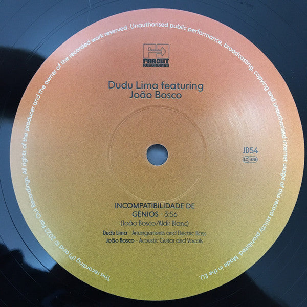 Dudu Lima Featuring João Bosco : O Ronco Da Cuíca (12")
