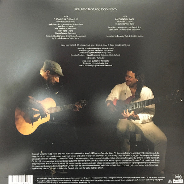 Dudu Lima Featuring João Bosco : O Ronco Da Cuíca (12")