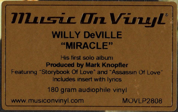 Willy DeVille : Miracle (LP, Album, RE)
