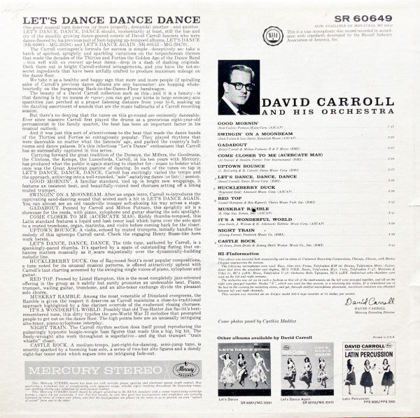 David Carroll & His Orchestra : Let's Dance, Dance, Dance (LP, Album)