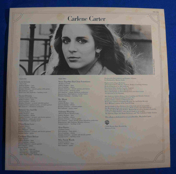 Carlene Carter : Carlene Carter (LP, Album)