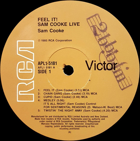 Sam Cooke : Live At The Harlem Square Club 1963 (LP, Album)