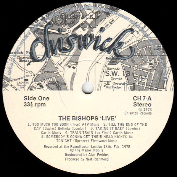The Count Bishops : Live! (10", Album)