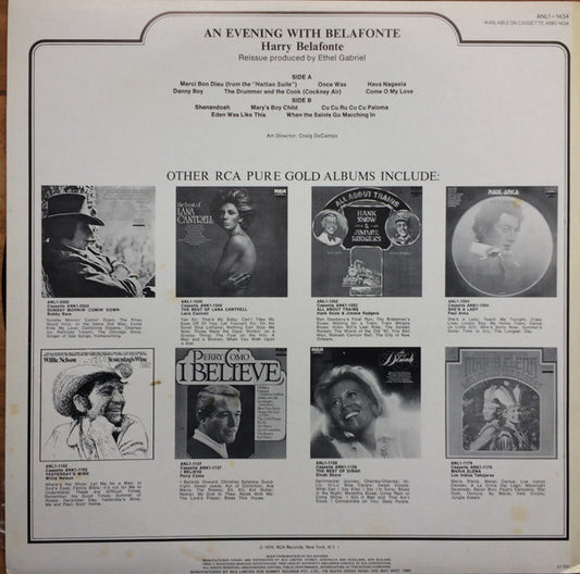 Harry Belafonte : An Evening With Belafonte (LP, Album, RE)