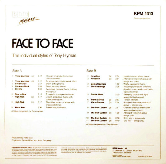Tony Hymas : Face To Face (LP)