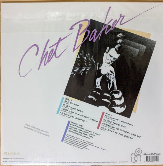 Chet Baker : Sings Again (LP, Album, Ltd, Num, RE, Pin)