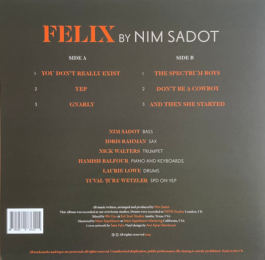 Nim Sadot : Felix (LP)