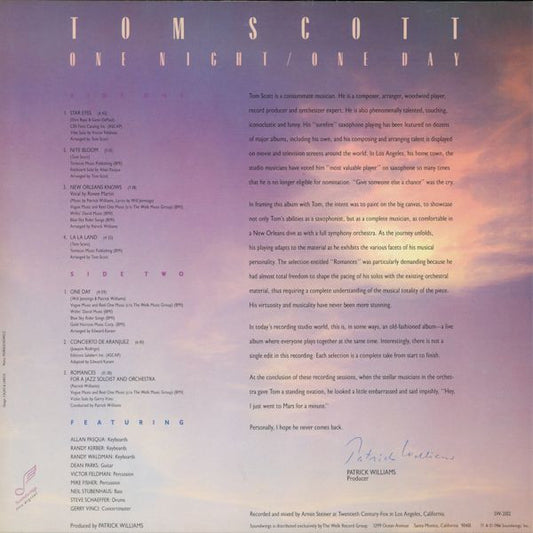 Tom Scott : One Night / One Day (LP, Album)