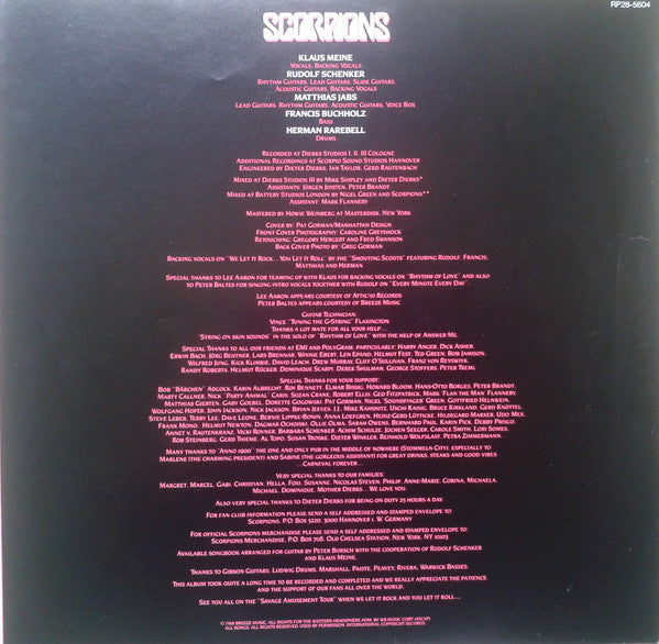 Scorpions : Savage Amusement (LP, Album)