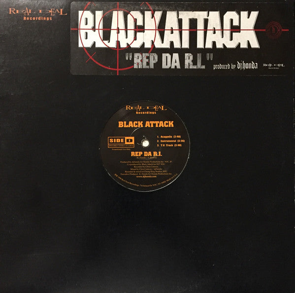Black Attack : Rep Da R.I. (12")