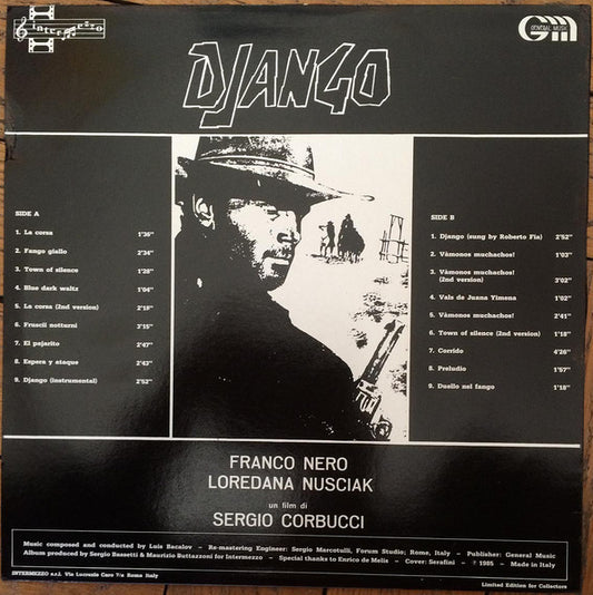 Luis Bacalov : Django - Original Motion Picture Soundtrack (LP, Album, Ltd, RM)