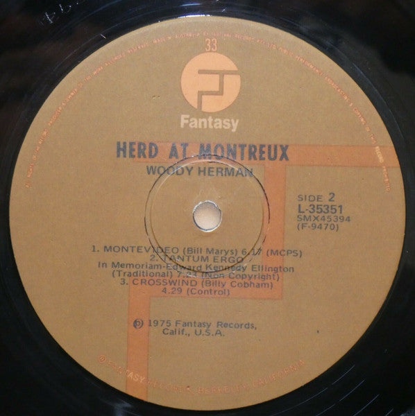 Woody Herman : Herd At Montreux (LP, Album)