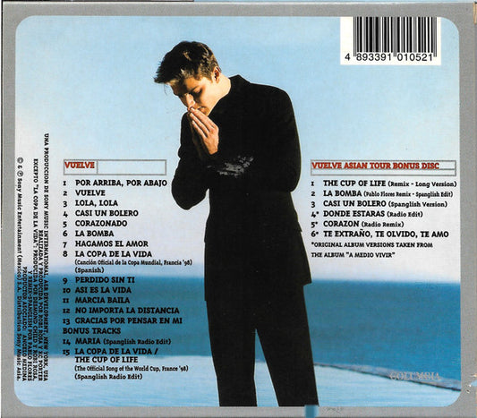 Ricky Martin : Vuelve (CD, Album, RE + CD, Comp + Ltd, Asi)