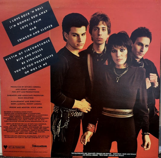 Joan Jett & The Blackhearts : I Love Rock 'N Roll (LP, Album)