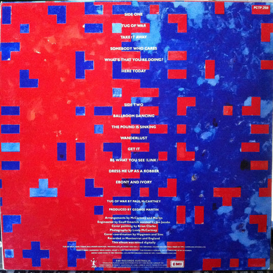 Paul McCartney : Tug Of War (LP, Album)