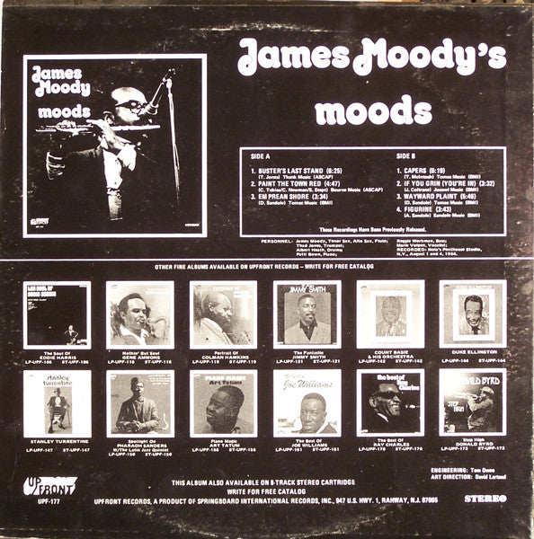 James Moody : James Moody's Moods (LP, Album, RE)
