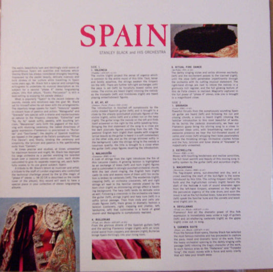 Stanley Black & His Orchestra : Spain (LP, Album, Gat)