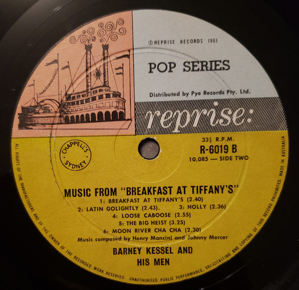 Barney Kessel And His Men : Music From "Breakfast At Tiffany's" (LP, Mono)