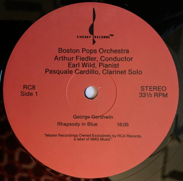 George Gershwin, Boston Pops Orchestra, Arthur Fiedler, Earl Wild : An American In Paris / Rhapsody In Blue (LP, Album, RE)